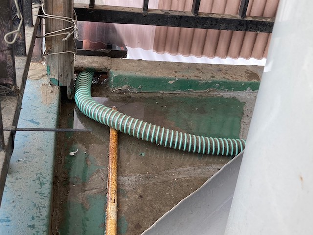 劣化したドレン